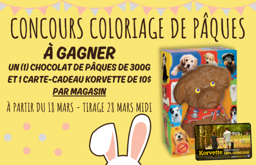 Easter coloring contest - From March 18, 2024